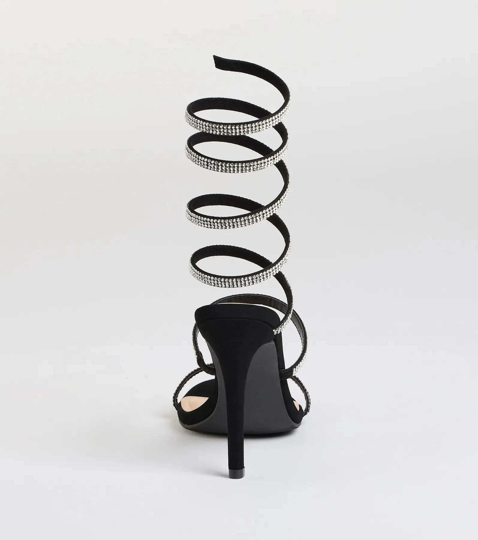 Girly Vibes Rhinestone Spiral Heels sold by Windsor product image thumbnail 4