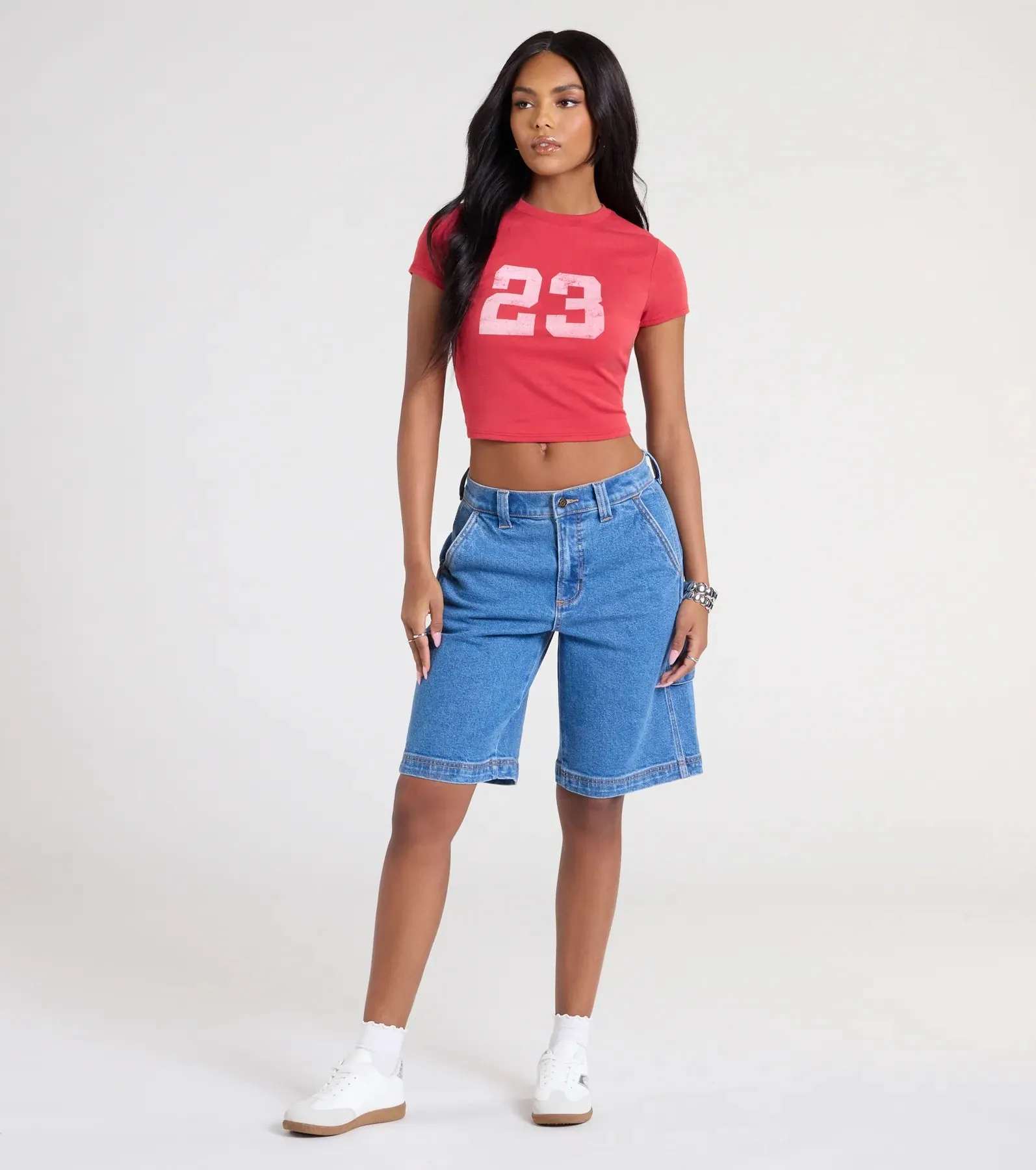 Feeling 23 Crop Graphic Tee sold by Windsor product image thumbnail 3
