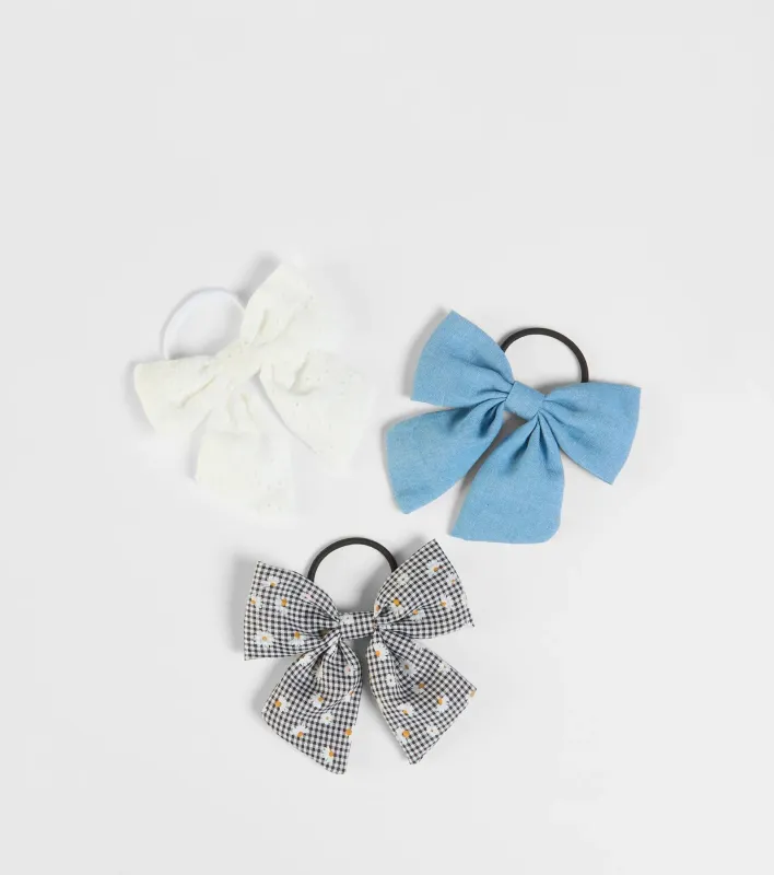 Prettiest Girl Three Pack Bow Hair Ties sold by Windsor