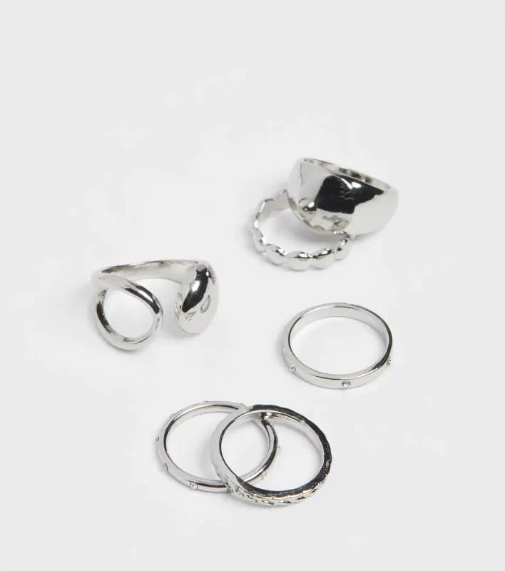 She's Bold Five Pack Ring Set sold by Windsor