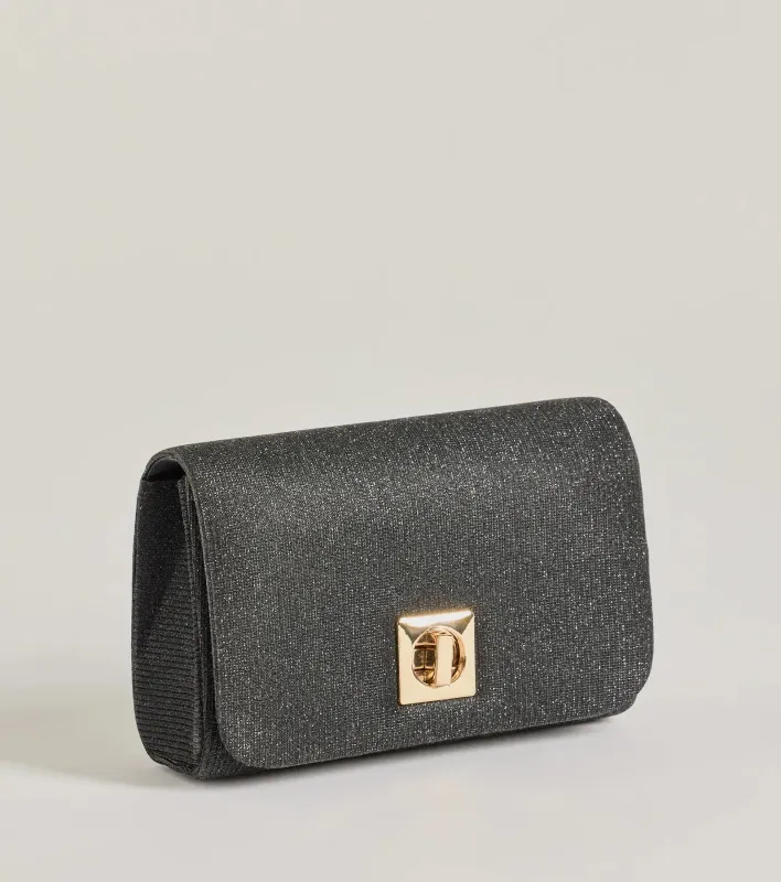 Here For The Party Metallic Crossbody Clutch sold by Windsor
