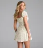 Dearest Charm Bow Print Skater Dress sold by Windsor