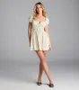 Dearest Charm Bow Print Skater Dress sold by Windsor