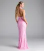 Larrea Halter Bodycon Slit Sequin Formal Dress sold by Windsor