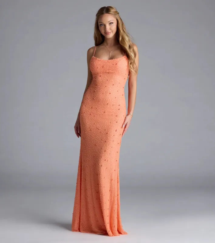 Amara Corset Mermaid Sequin Formal Dress sold by Windsor