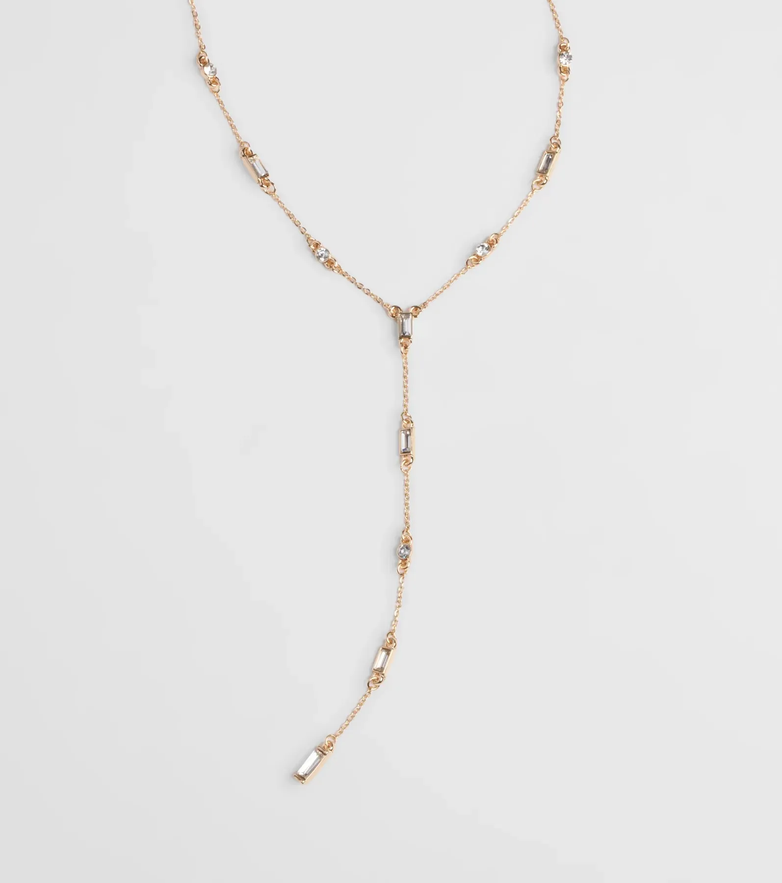 Best Version Of Me Rhinestone Lariat Necklace sold by Windsor product image thumbnail 2