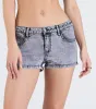 Casual Edge Mid-Rise Acid Wash Denim Shorts sold by Windsor
