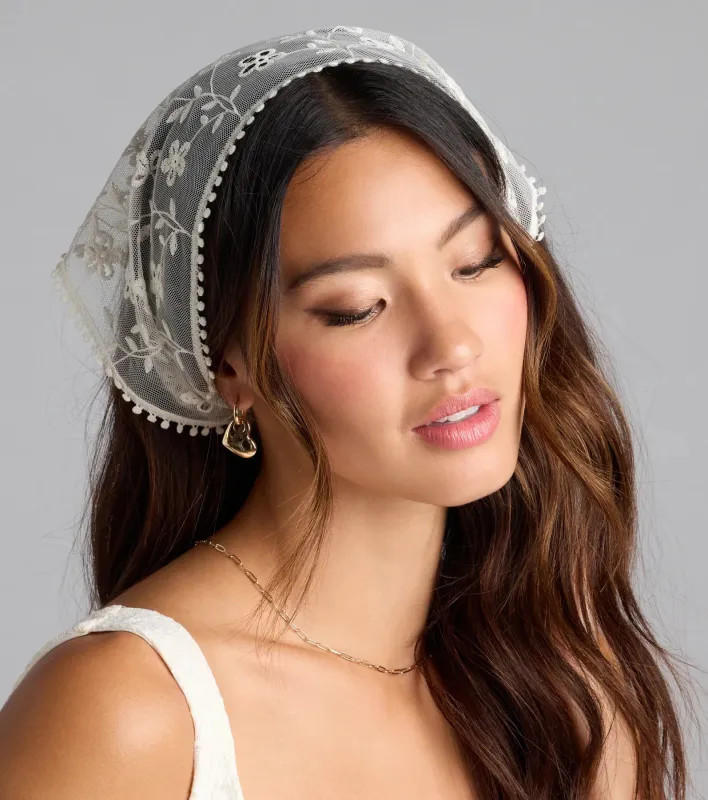 Boho Sheer Floral Bandana sold by Windsor