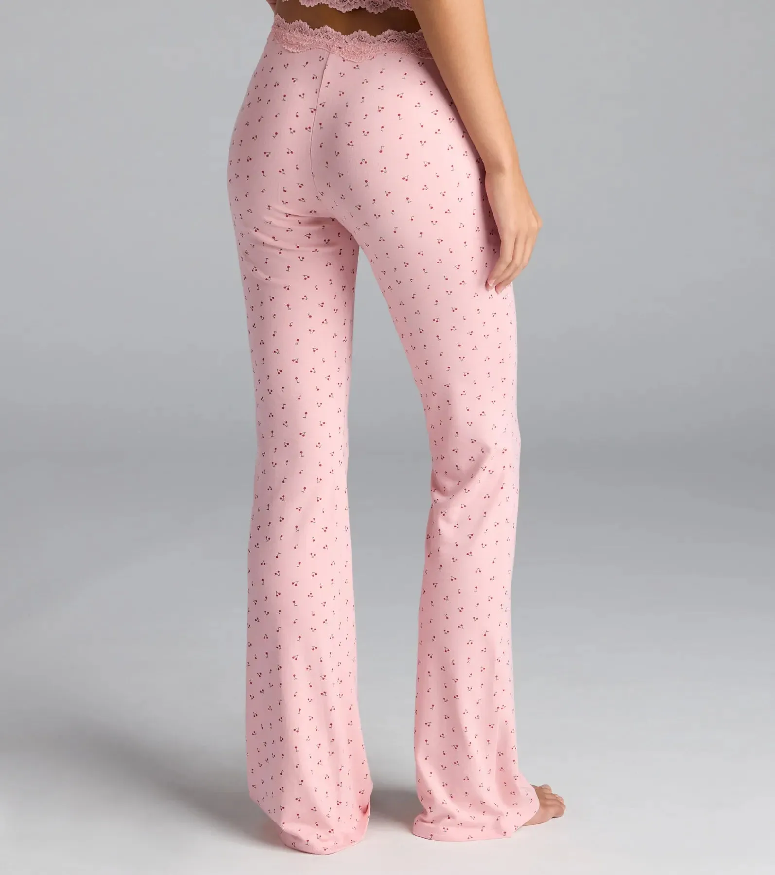 Sweet As Cherries Lace Trim Pajama Pants sold by Windsor product image thumbnail 2
