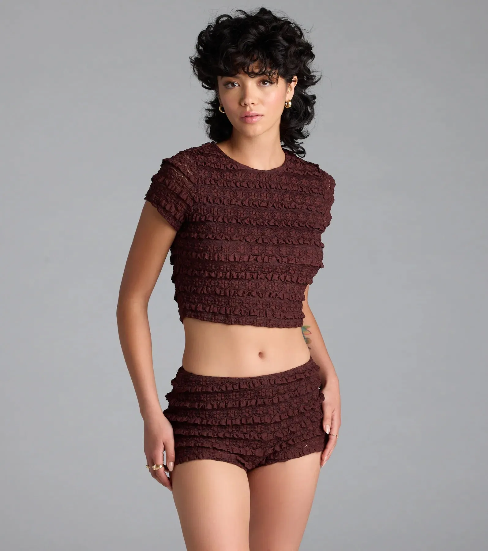 Good At Being Bad Lace Hot Shorts sold by Windsor product image thumbnail 4