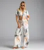 Mornings In Tulum Tropical Wide-Leg Pants sold by Windsor