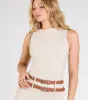 Modern Babe Sleeveless Belted Mini Dress sold by Windsor
