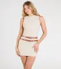 Modern Babe Sleeveless Belted Mini Dress sold by Windsor