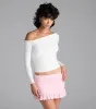 Good Days Ruffle Mini Skirt sold by Windsor