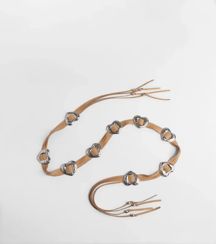 Wild Affair Heart Concho String Belt sold by Windsor