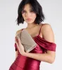 She's Ready Rhinestone Mesh Clutch sold by Windsor