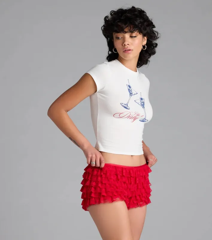 Dirty Martini Crop Graphic Tee sold by Windsor