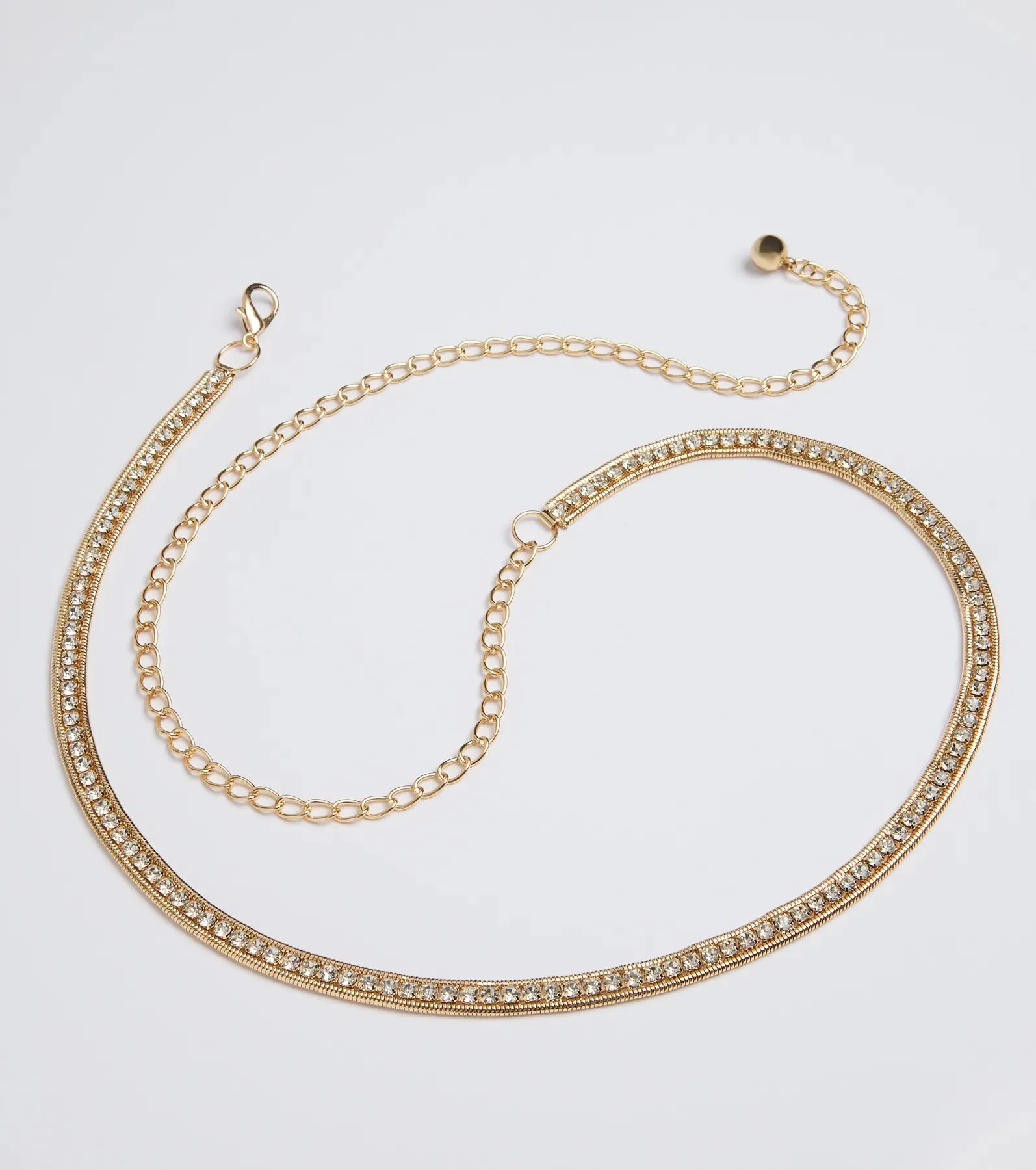 Main Attraction Rhinestone Chain Belt sold by Windsor product image thumbnail 4