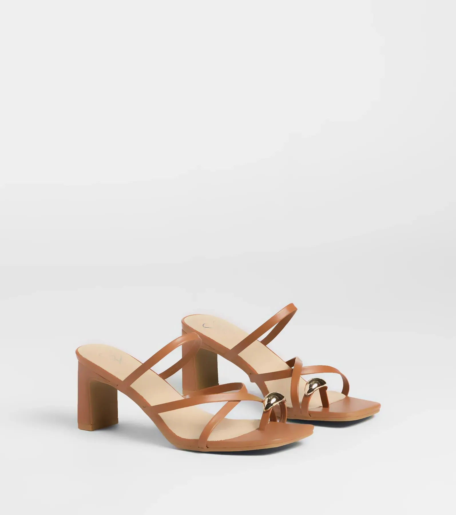 Sweet Attraction Toe Ring Strappy Block Heels sold by Windsor