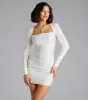 Chic And Sheer Mesh Ruched Sleeve Bolero sold by Windsor