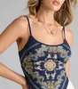 Sweetest Of All Paisley Crop Top sold by Windsor