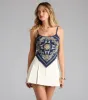 Sweetest Of All Paisley Crop Top sold by Windsor