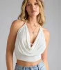 All This Love Cowl Halter Crop Top sold by Windsor