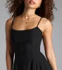 Out In The Town Lace-Up Skater Dress sold by Windsor