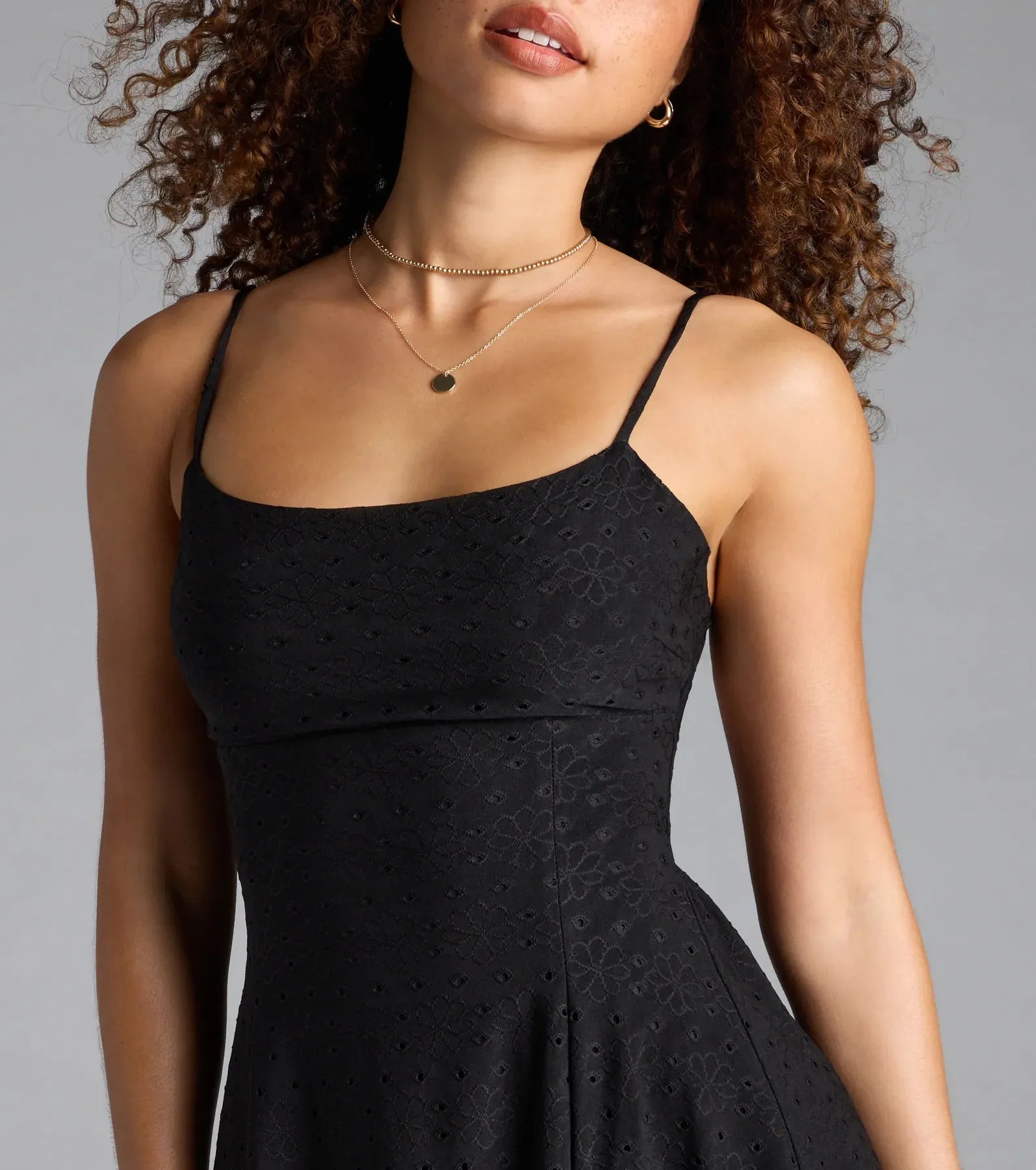 Out In The Town Lace-Up Skater Dress sold by Windsor product image thumbnail 4