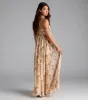 Wanderlust Calling Strapless Abstract Flowy Tunic Top sold by Windsor
