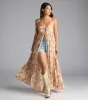Wanderlust Calling Strapless Abstract Flowy Tunic Top sold by Windsor