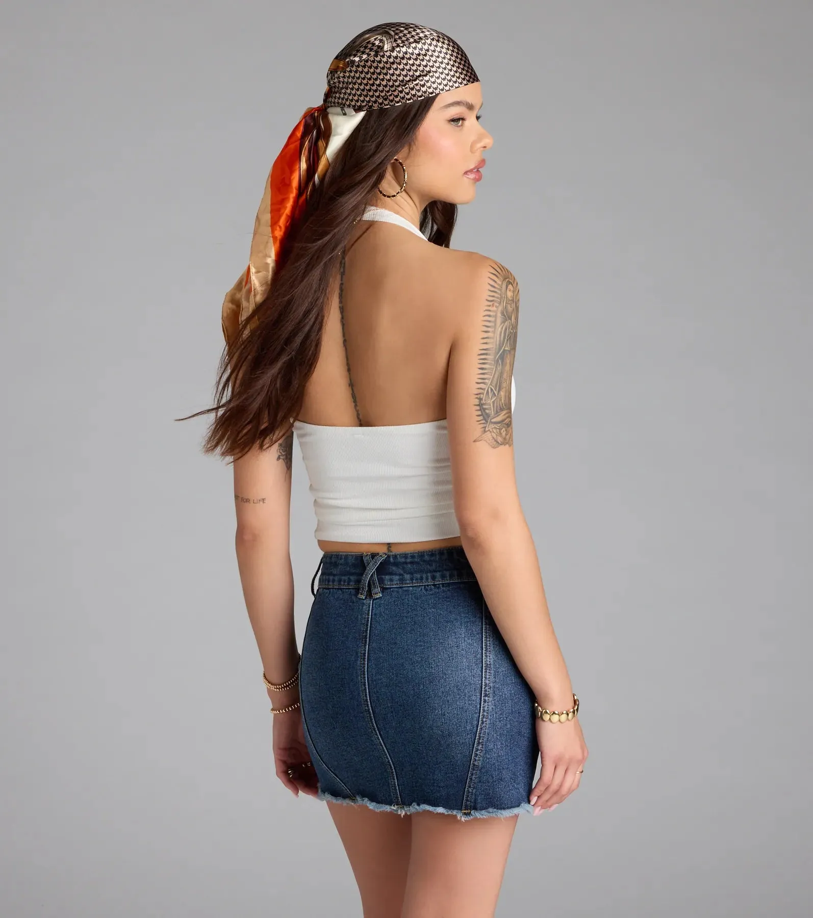 So Adored Basic Halter Crop Top sold by Windsor product image thumbnail 2