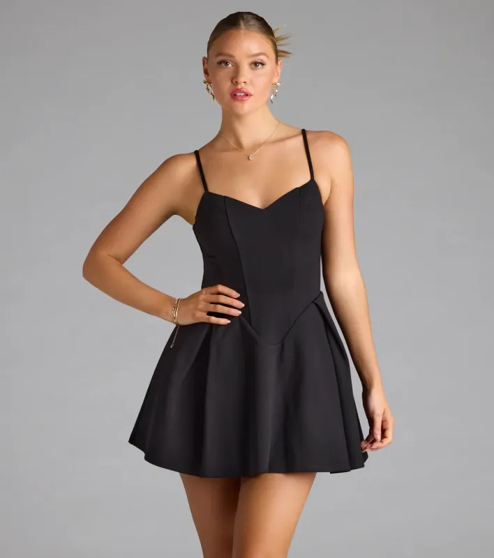 Poised And Sweet Skater Short Dress sold by Windsor