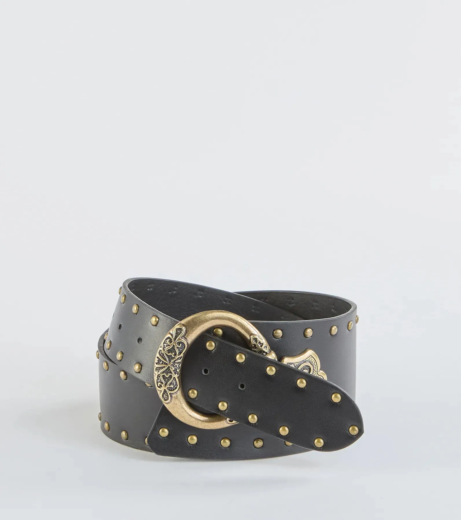 Trendy Flair Studded Faux Leather Belt sold by Windsor