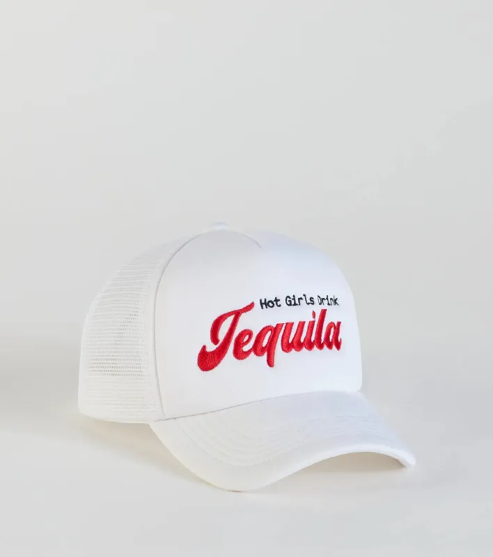 Hot Girls Drink Tequila Trucker Hat sold by Windsor