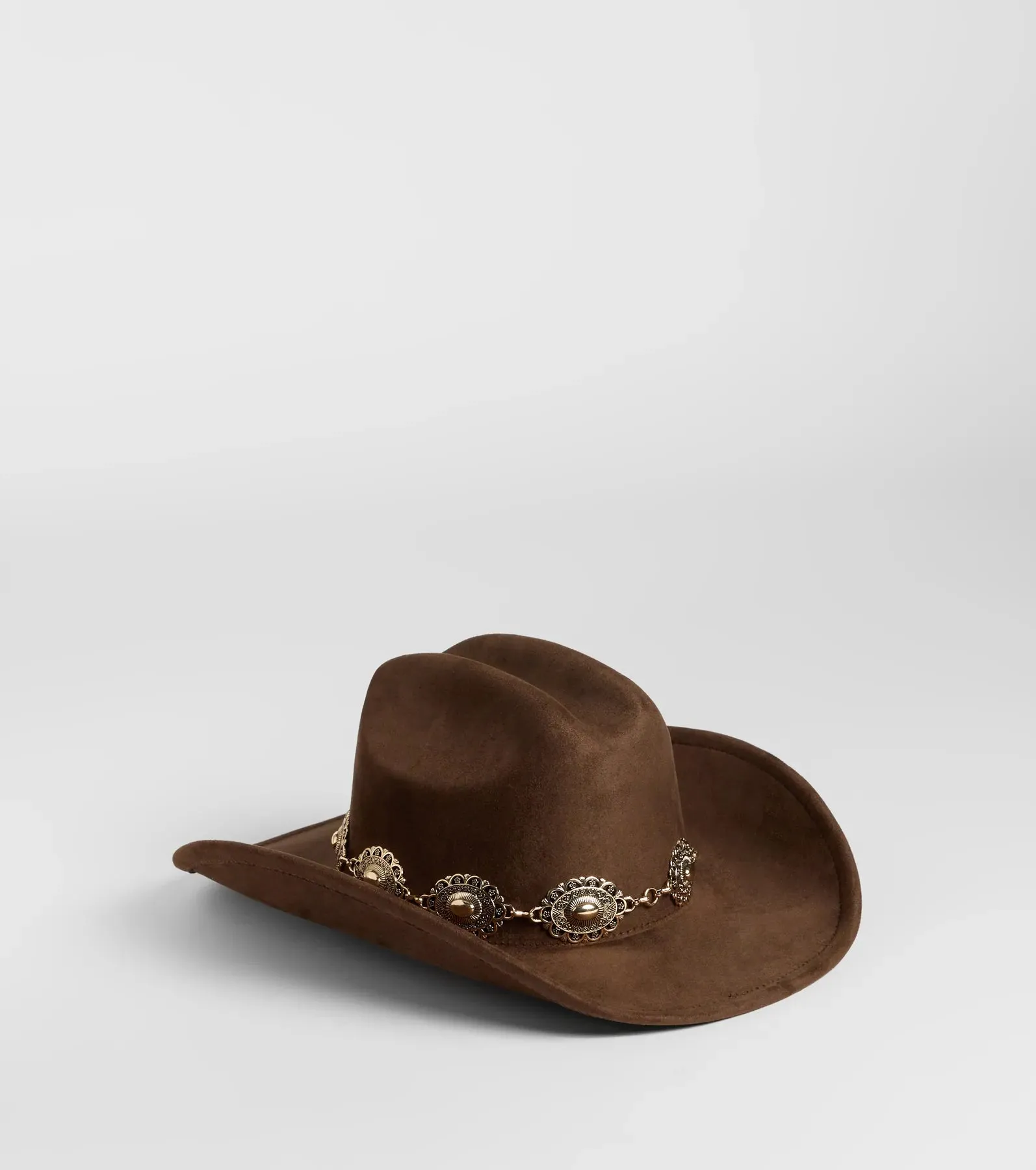 Nice Gal Concho Faux Suede Cowboy Hat sold by Windsor