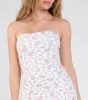 Sunday Soiree Strapless Floral Midi Dress sold by Windsor