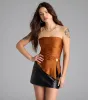 Alluring Muse Cutout Tube Top sold by Windsor