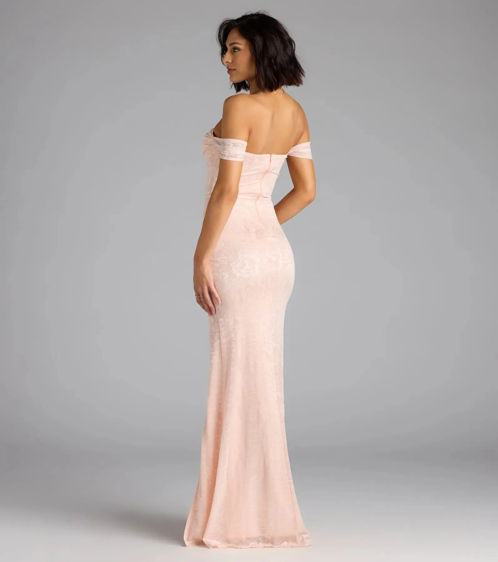 Candence Corset Mermaid Lace Formal Dress sold by Windsor product image thumbnail 2