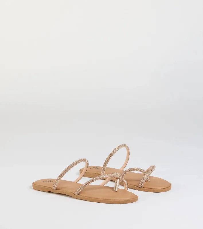 Always Shining Rhinestone Strappy Sandals sold by Windsor