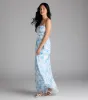 Sweet Beauty Floral A-Line Chiffon Maxi Dress sold by Windsor
