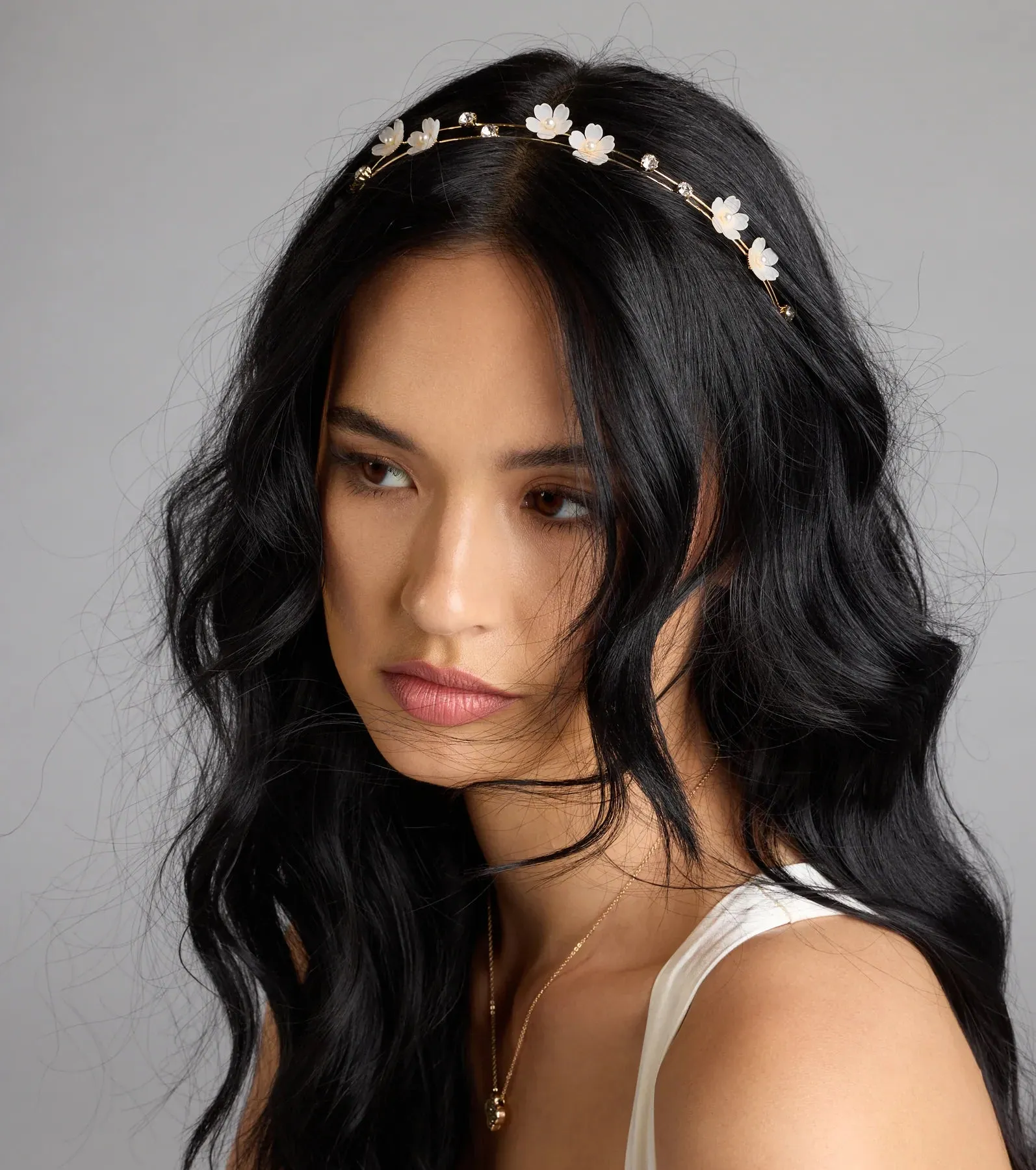 Ethereal Glam Rhinestone Flower Headband sold by Windsor product image thumbnail 3