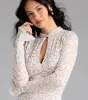 Looking Lovely Lace Bell Sleeve Mini Dress sold by Windsor