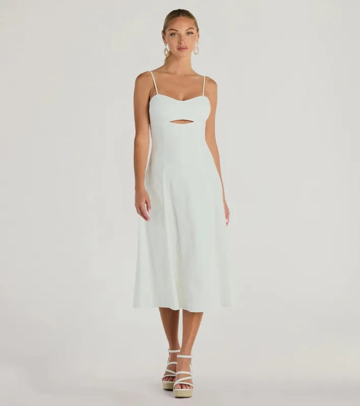 Flawless Beauty Cutout A-Line Midi Dress sold by Windsor