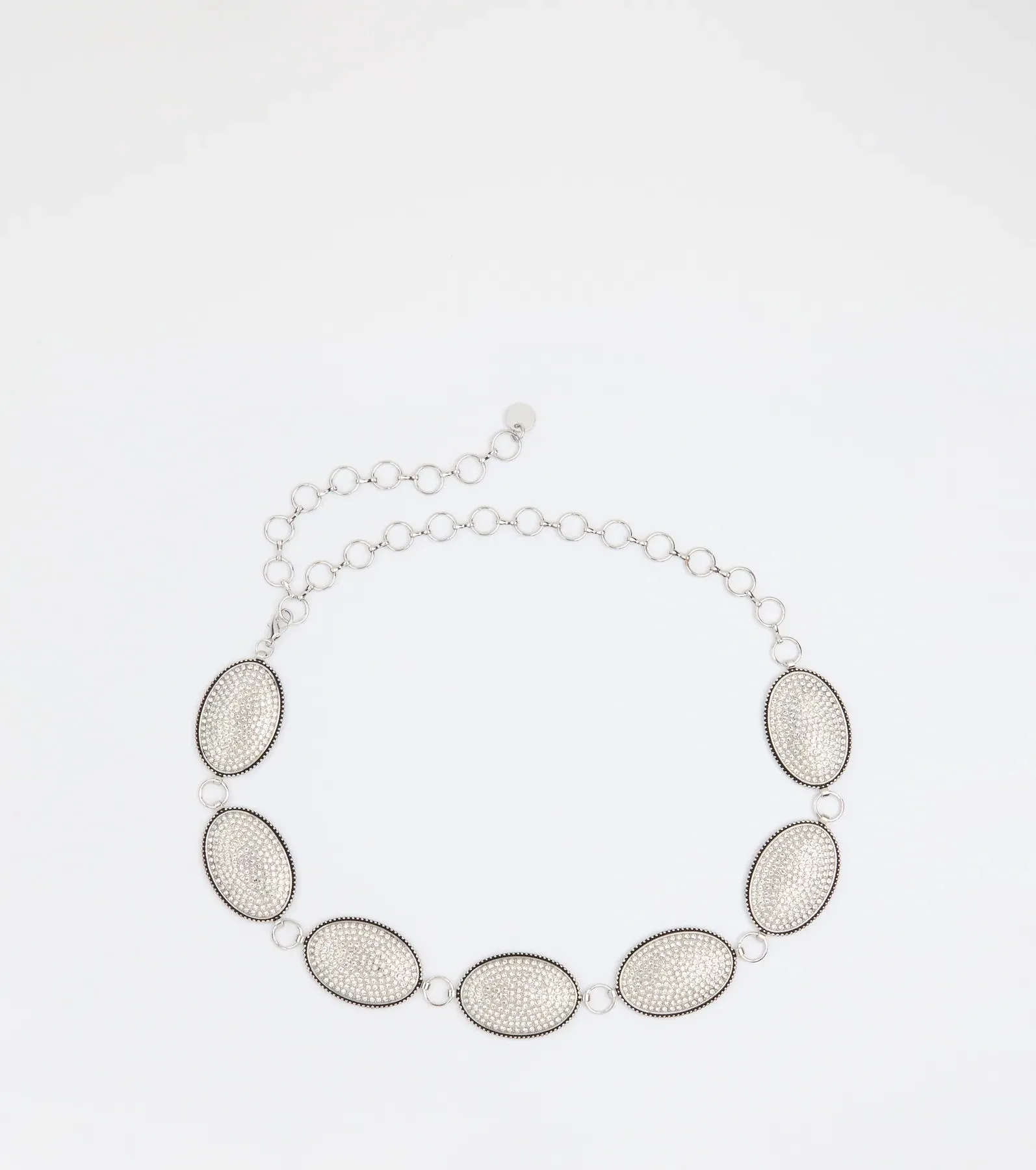 Glam Out West Rhinestone Concho Chain Belt sold by Windsor