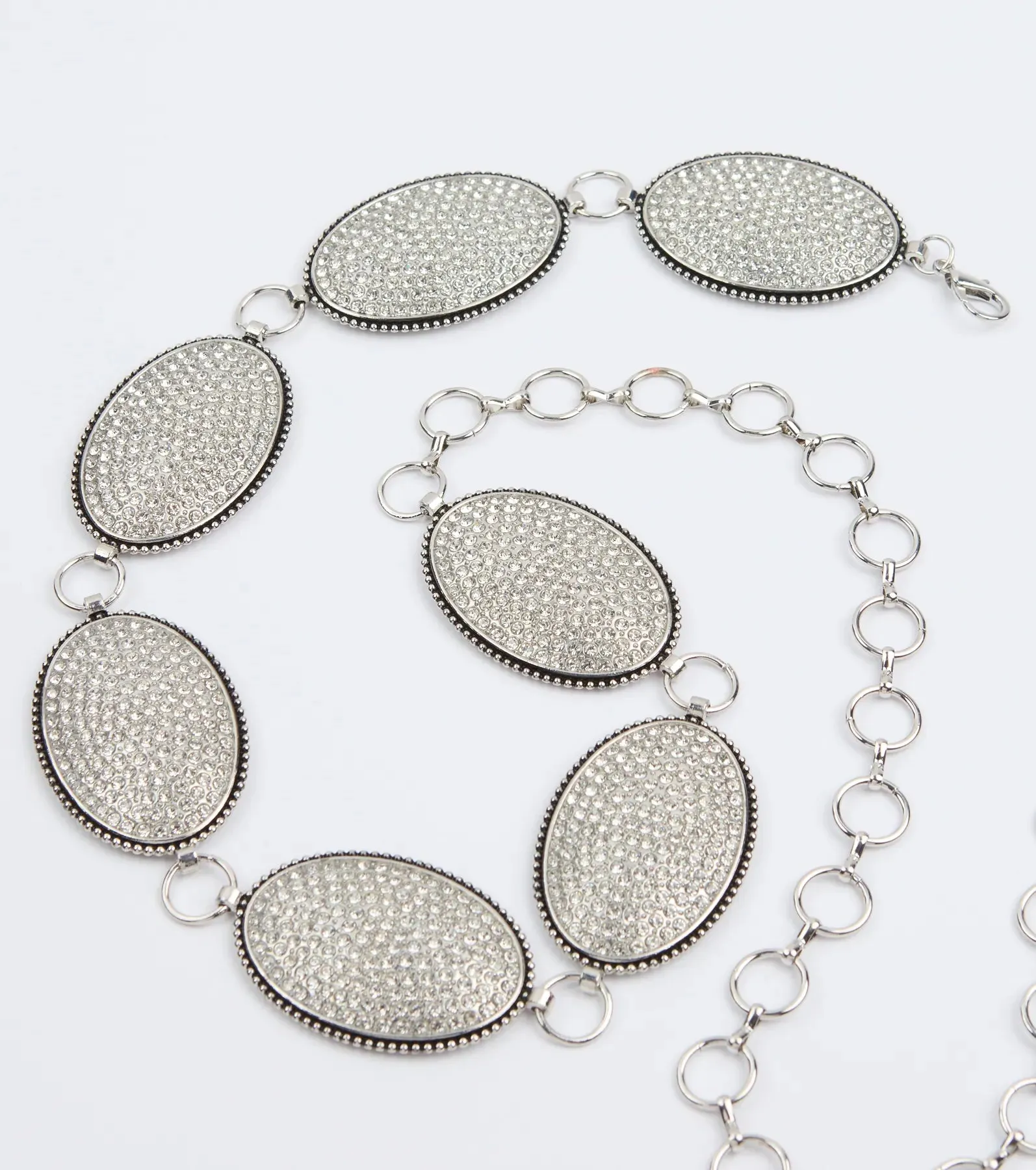 Glam Out West Rhinestone Concho Chain Belt sold by Windsor product image thumbnail 2