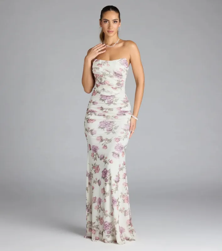 Maribelle Corset Floral Mermaid Formal Dress sold by Windsor