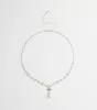 Chic Elegance Rhinestone And Pearl Necklace sold by Windsor