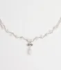 Chic Elegance Rhinestone And Pearl Necklace sold by Windsor