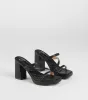 Party Ready Strappy Platform Block Heels sold by Windsor